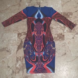 Bodycon Multicolor Dress